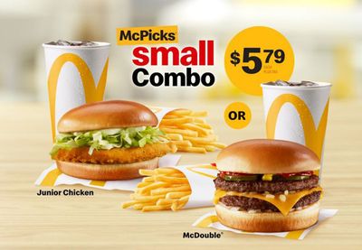 Restaurants offers in Barrie | Small Combo $5.79 in McDonald's | 2024-04-12 - 2024-04-26