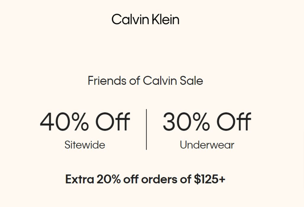 Calvin Klein catalogue in L'Île-Cadieux | Friends of Calvin Sale | 2024-04-12 - 2024-04-26