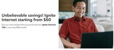 Electronics offers in Walnut Grove | Unbelievable savings! Ignite Internet starting from $60 in Rogers | 2024-04-12 - 2024-04-25