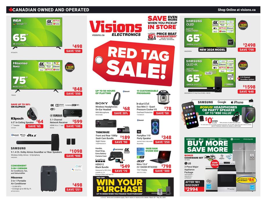 Visions Electronics catalogue in Winnipeg | Flyer | 2024-04-12 - 2024-04-18