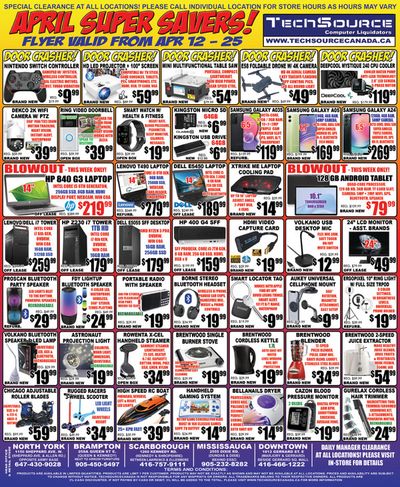 Electronics offers in Toronto | TechSource, flyer in TechSource | 2024-04-13 - 2024-04-27