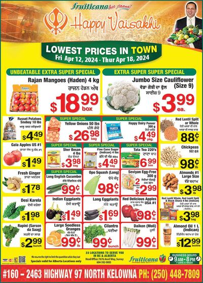 Fruiticana catalogue in Kelowna | Fruiticana weekly specials | 2024-04-13 - 2024-04-27