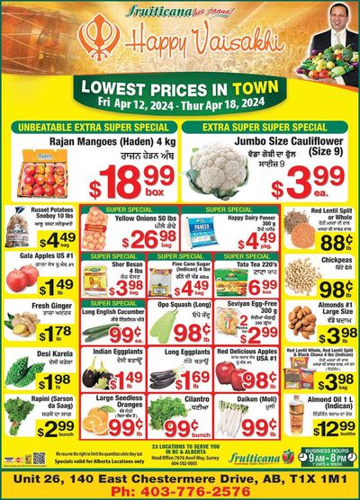 Fruiticana catalogue in Kelowna | Fruiticana weekly deals | 2024-04-13 - 2024-04-27