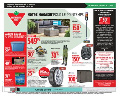 Canadian Tire catalogue in Joliette | NOTRE MAGASIN POUR LE PRINTEMPS | 2024-04-18 - 2024-04-24