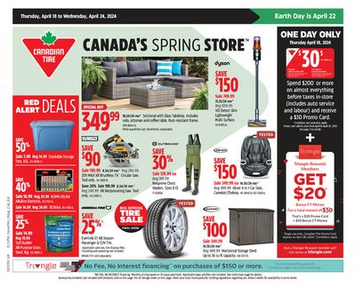 Canadian Tire catalogue in Edmonton | Canadian Tire weekly flyer | 2024-04-18 - 2024-04-24