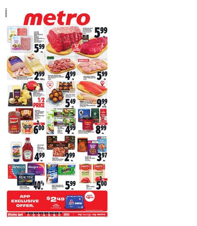 Grocery offers in Deseronto | Metro weekly flyer Ontario in Metro | 2024-04-11 - 2024-04-17