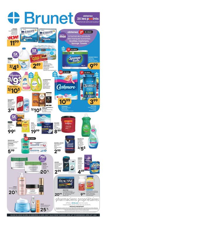 Brunet catalogue in Châteauguay | Brunet Wow Deals | 2024-04-18 - 2024-04-24