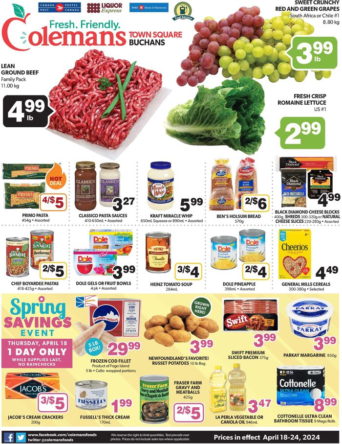 Coleman's catalogue in Deer Lake | Coleman's Town Square Buchans | 2024-04-18 - 2024-04-24