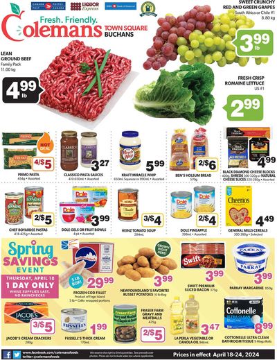 Grocery offers in Corner Brook | Coleman's Town Square Buchans in Coleman's | 2024-04-18 - 2024-04-24
