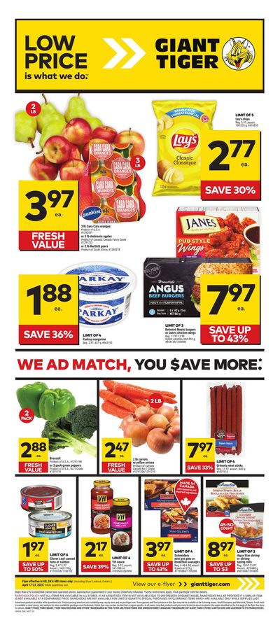 Grocery offers in Lloydminster | Weekly Flyer in Giant Tiger | 2024-04-17 - 2024-04-23