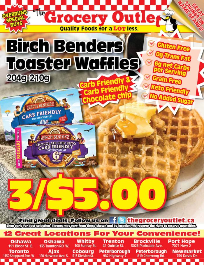 The Grocery Outlet catalogue in Peterborough | Birch Benders Toaster Waffles | 2024-04-16 - 2024-04-30