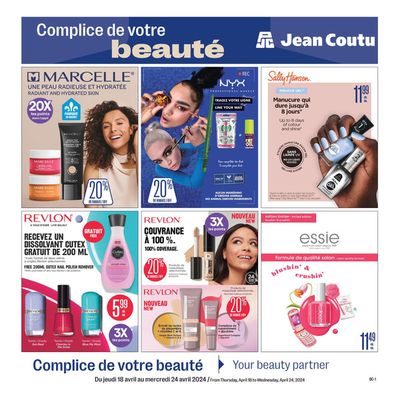 Pharmacy & Beauty offers in Sherbrooke QC | Complice de votre beauté in Jean Coutu | 2024-04-18 - 2024-04-24