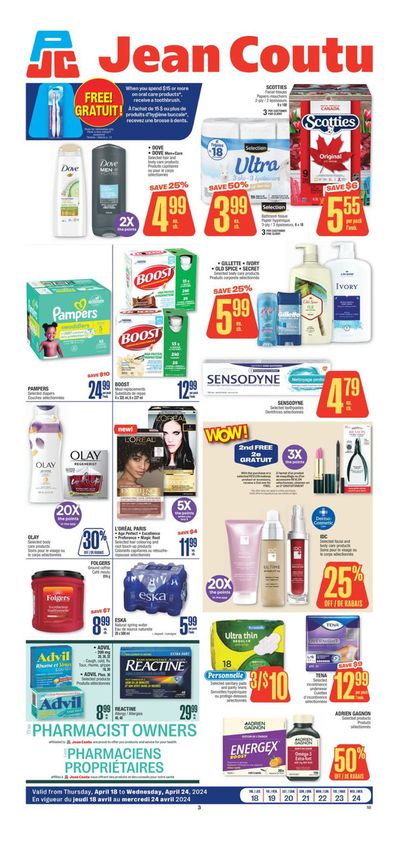 Jean Coutu catalogue in Trois-Rivières | Weekly Flyer | 2024-04-18 - 2024-04-24