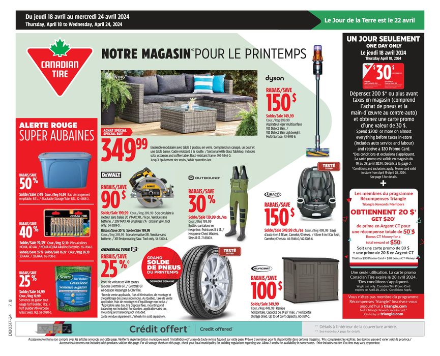 Canadian Tire catalogue in Gatineau | Canadian Tire weekly flyer | 2024-04-18 - 2024-04-24