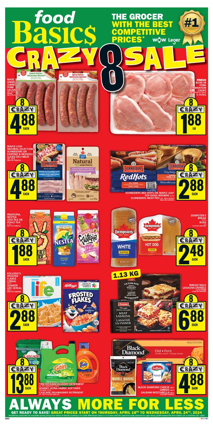 Food Basics catalogue in Guelph | Food Basics weekly flyer | 2024-04-18 - 2024-04-24