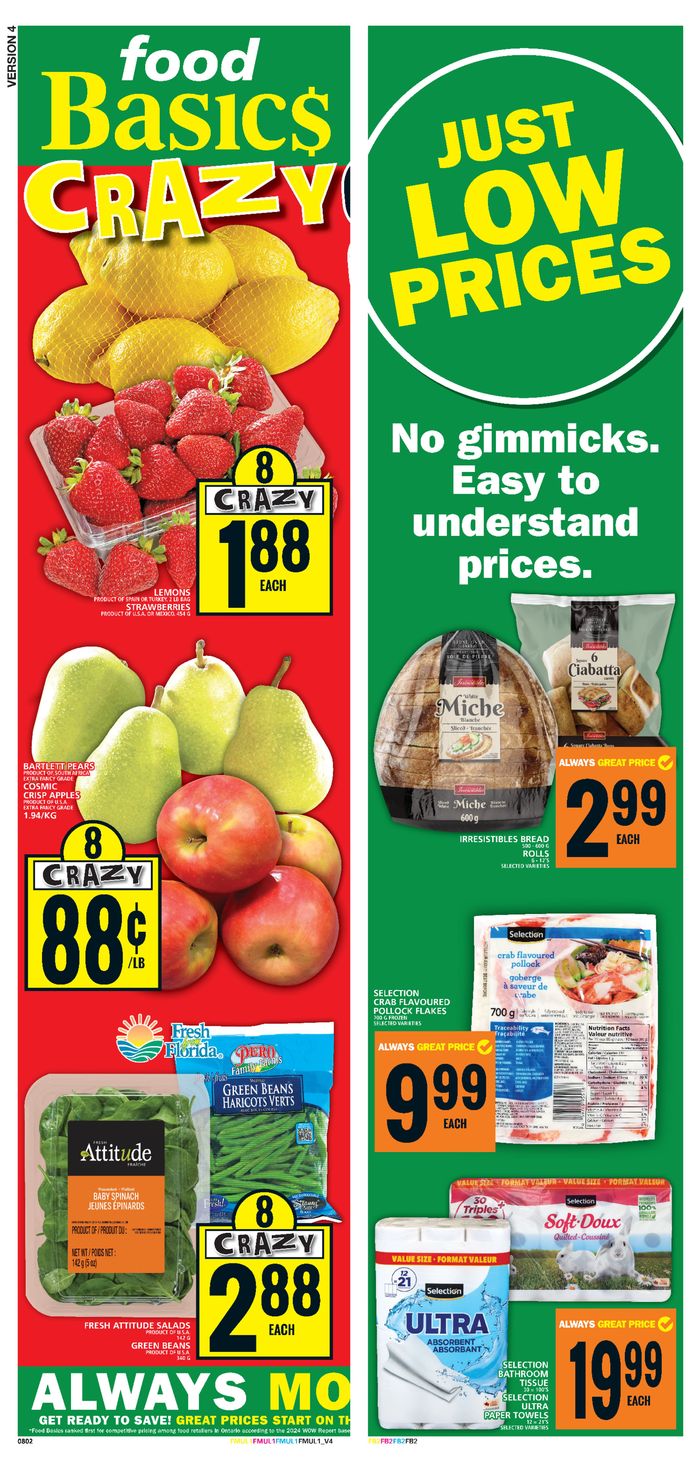Food Basics catalogue in Mississauga | Food Basics weekly flyer | 2024-04-18 - 2024-04-24