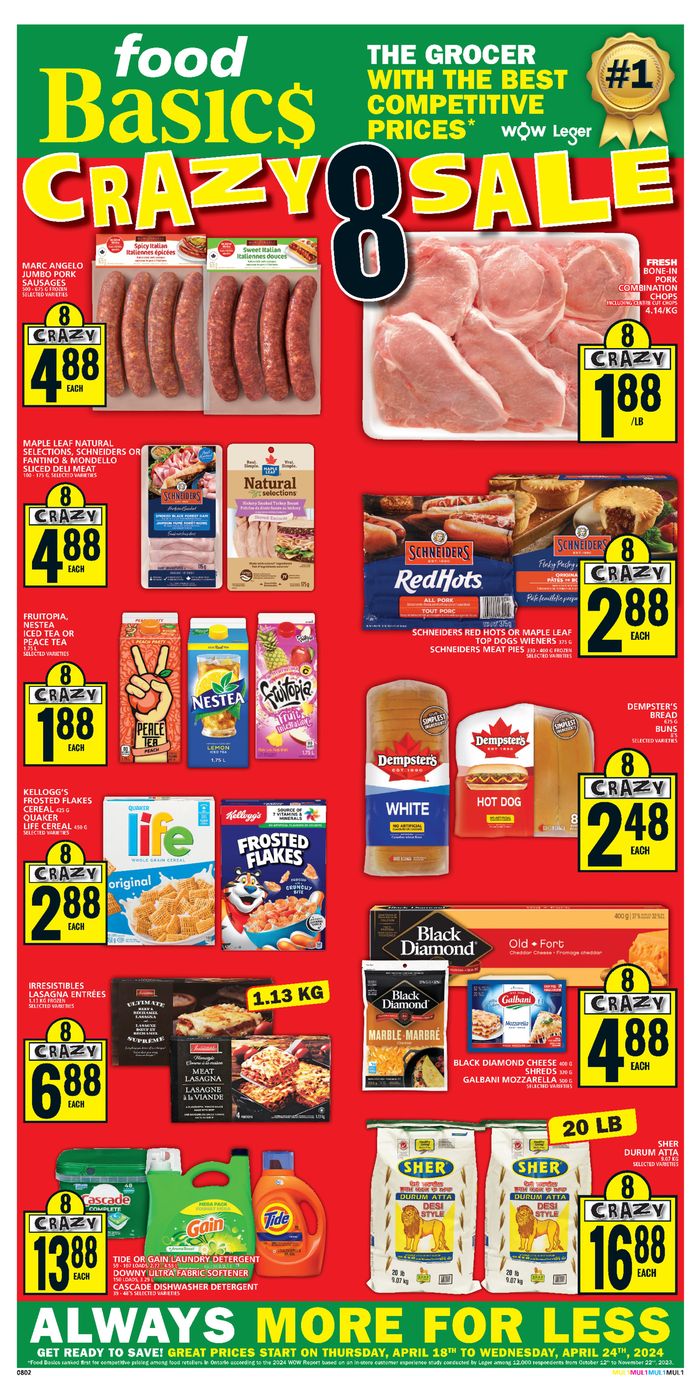 Food Basics catalogue in Milton | Food Basics weekly flyer | 2024-04-18 - 2024-04-24