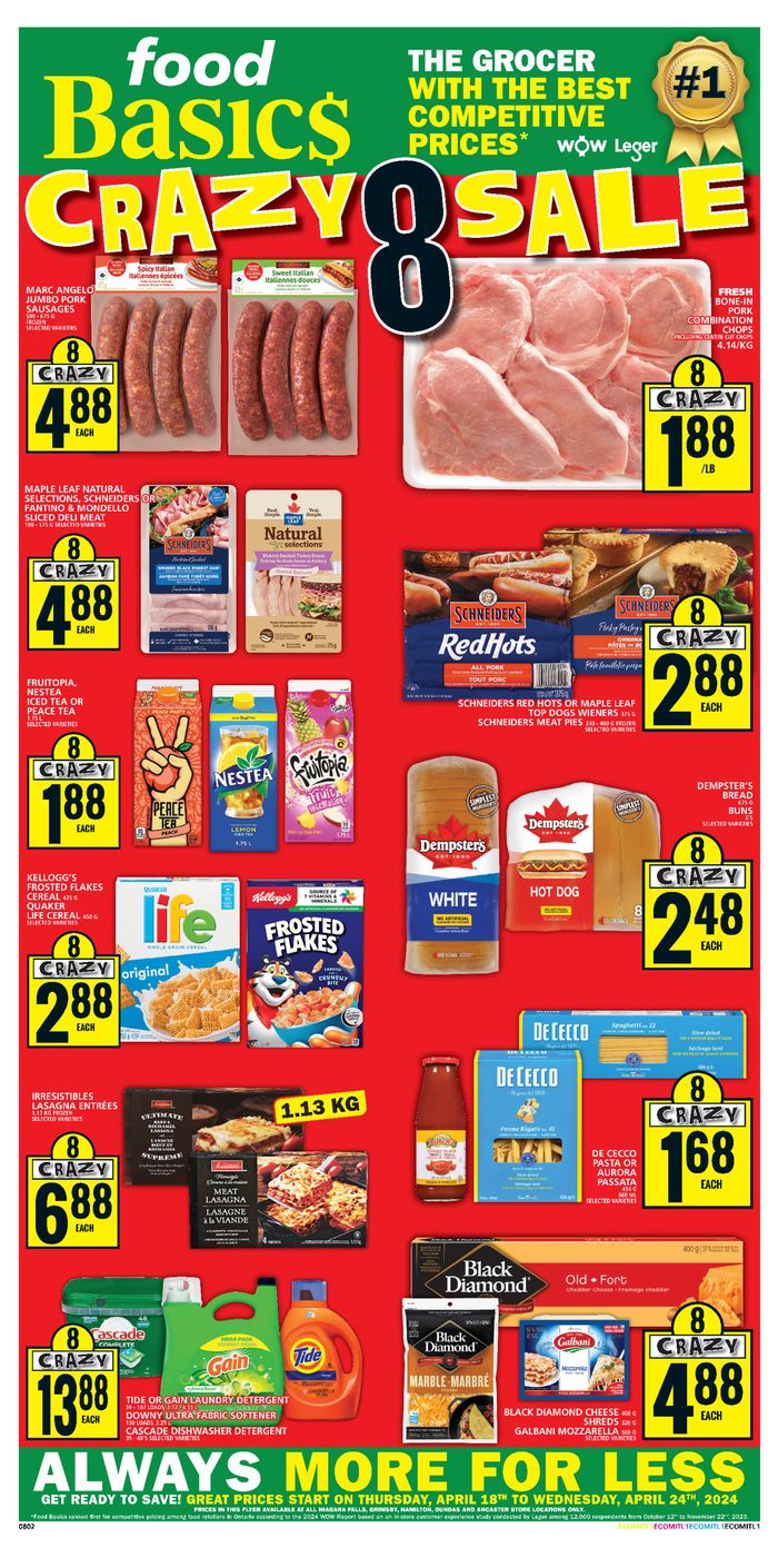 Food Basics catalogue in Hamilton | Food Basics weekly flyer | 2024-04-18 - 2024-04-24