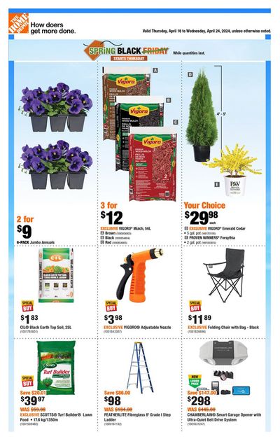 Home Depot catalogue in Saint-Lambert | Weekly Flyer_CP | 2024-04-18 - 2024-04-24