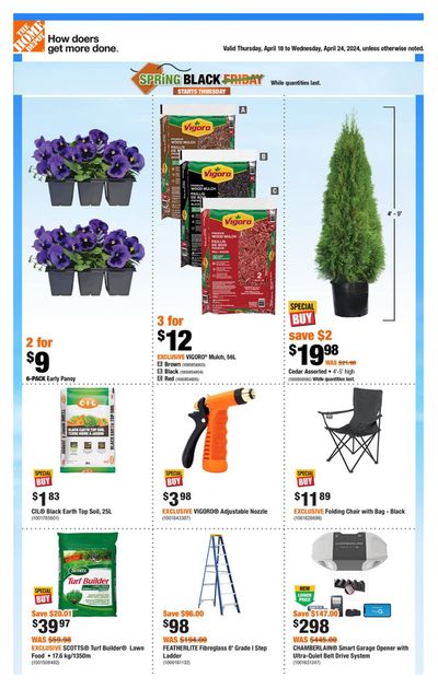 Garden & DIY offers in Surrey | Weekly Flyer_CP in Home Depot | 2024-04-18 - 2024-04-24
