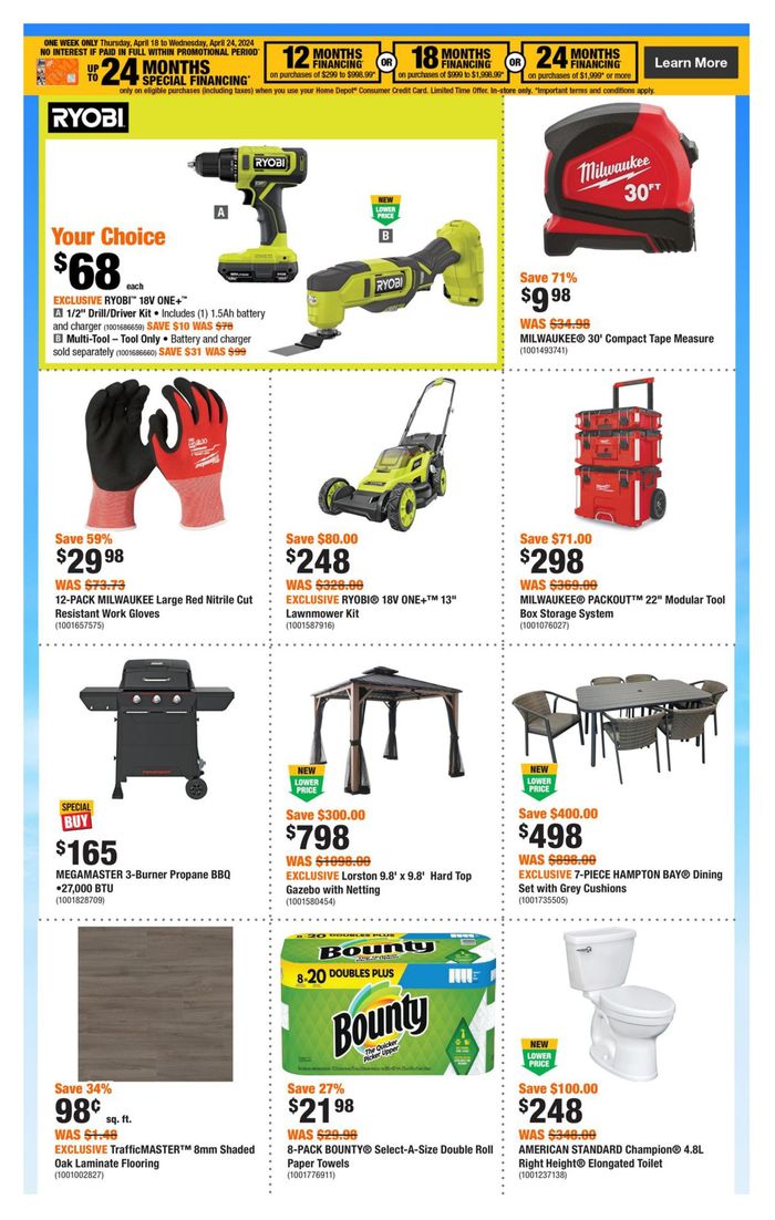 Home Depot catalogue in Lloydminster | Weekly Flyer_CP | 2024-04-18 - 2024-04-24