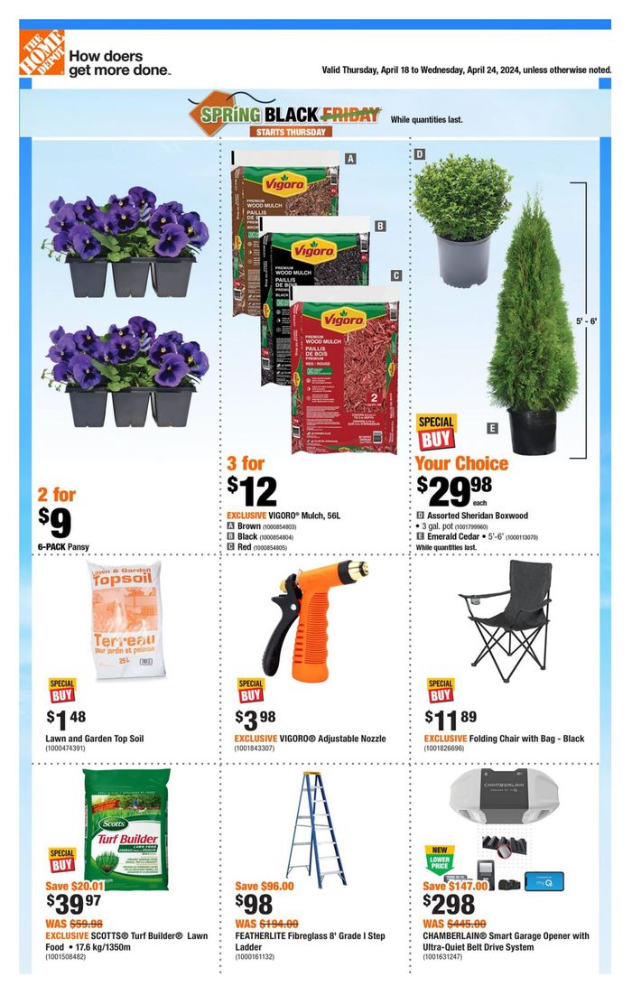Home Depot catalogue in Halifax | Weekly Flyer_CP | 2024-04-18 - 2024-04-24