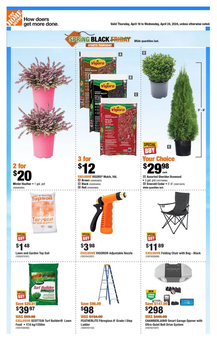 Home Depot catalogue in St. John's | Weekly Flyer_CP | 2024-04-18 - 2024-04-24