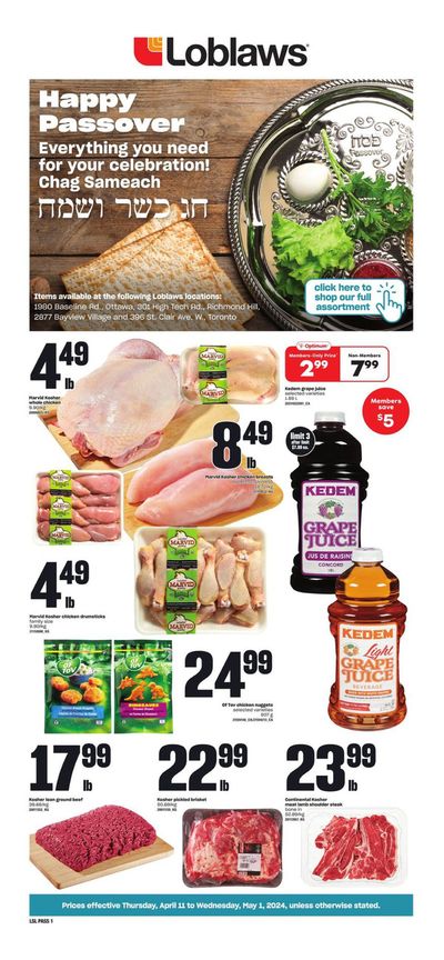 Loblaws catalogue in Barrie | General Merchandise | 2024-04-11 - 2024-05-01