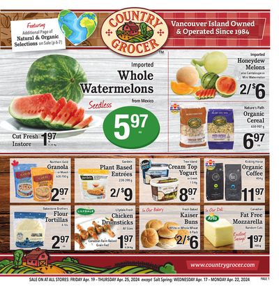 Grocery offers in Nanaimo | Country Grocer Full Flyer in Country Grocer | 2024-04-17 - 2024-05-01