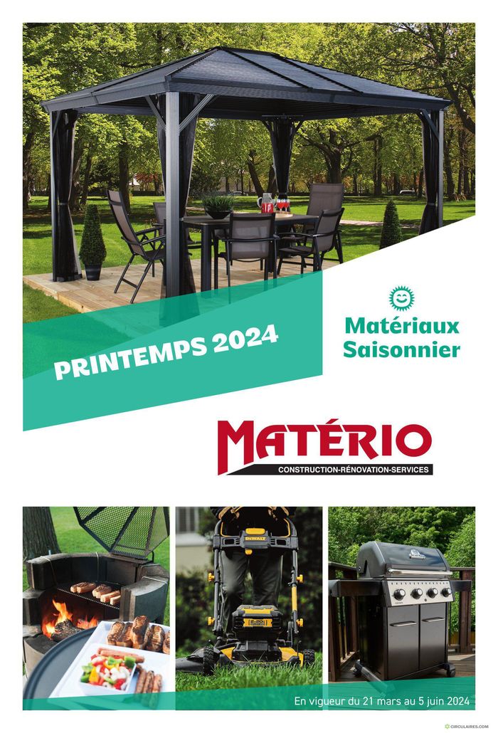 Matério catalogue in Montreal | PRINTEMPS 2024 | 2024-04-17 - 2024-06-05