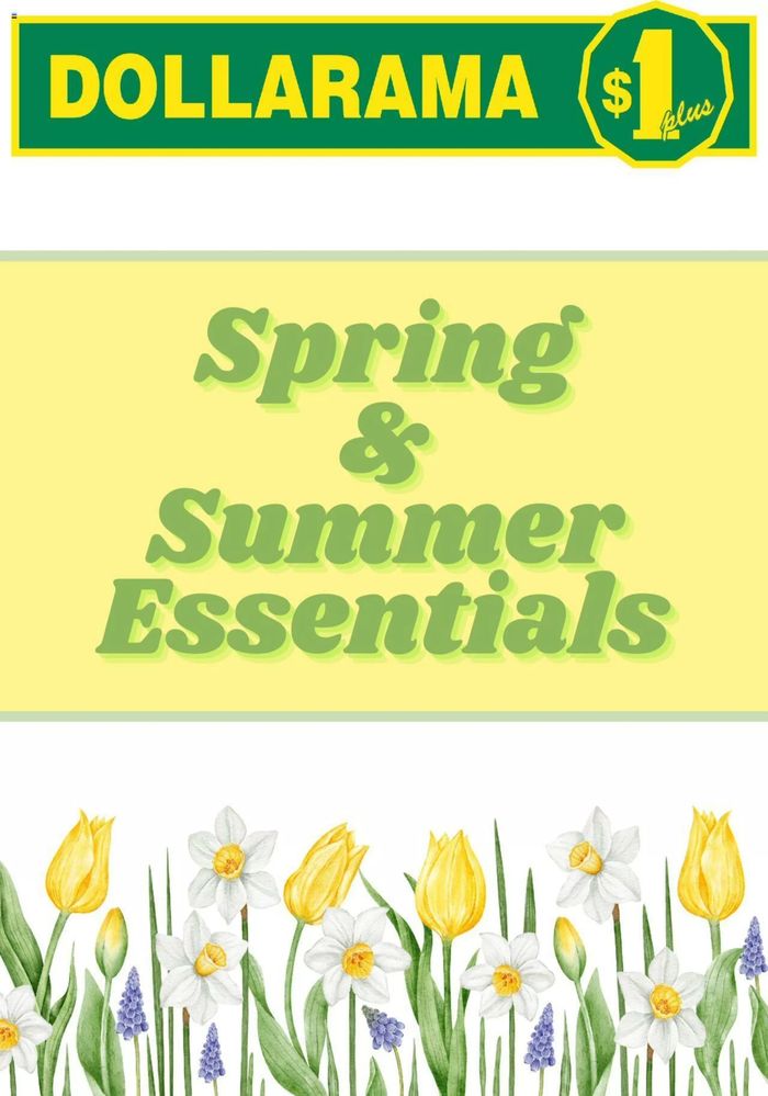 Dollarama catalogue in Saint-Georges | Spring & Summer Essentials | 2024-04-17 - 2024-04-17