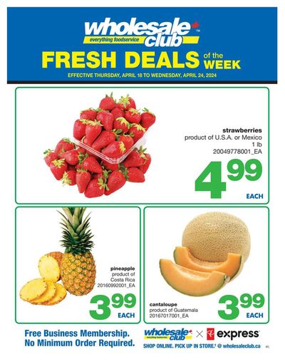Wholesale Club catalogue in Barrie | Wholesale Club Weekly ad | 2024-04-18 - 2024-04-24