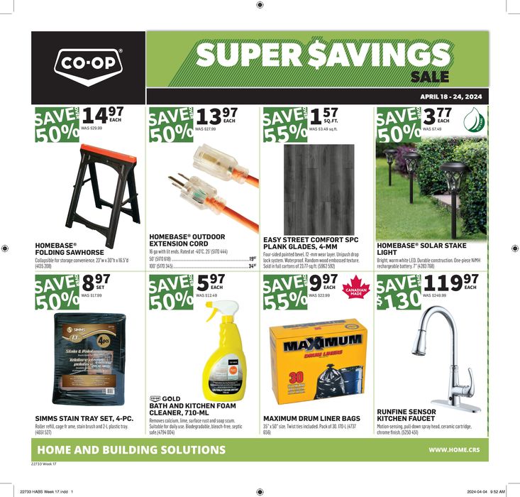 Co-op Home Centre catalogue in Grenfell | Home Centre | 2024-04-18 - 2024-04-24