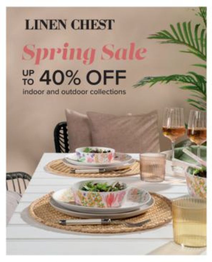Linen Chest catalogue in London | Linen Chest Flyer I Shop our Spring Sale | 2024-04-18 - 2024-05-02