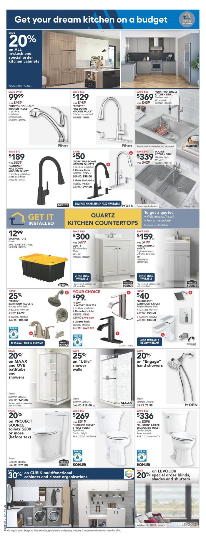 RONA catalogue in Whitchurch-Stouffville | RONA Weekly ad | 2024-04-18 - 2024-04-24