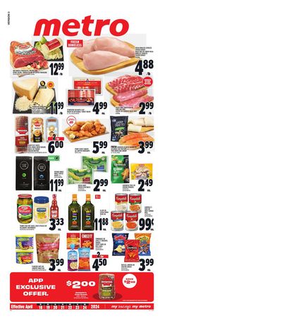 Grocery offers in Toronto | Effective April in Metro | 2024-04-18 - 2024-04-24