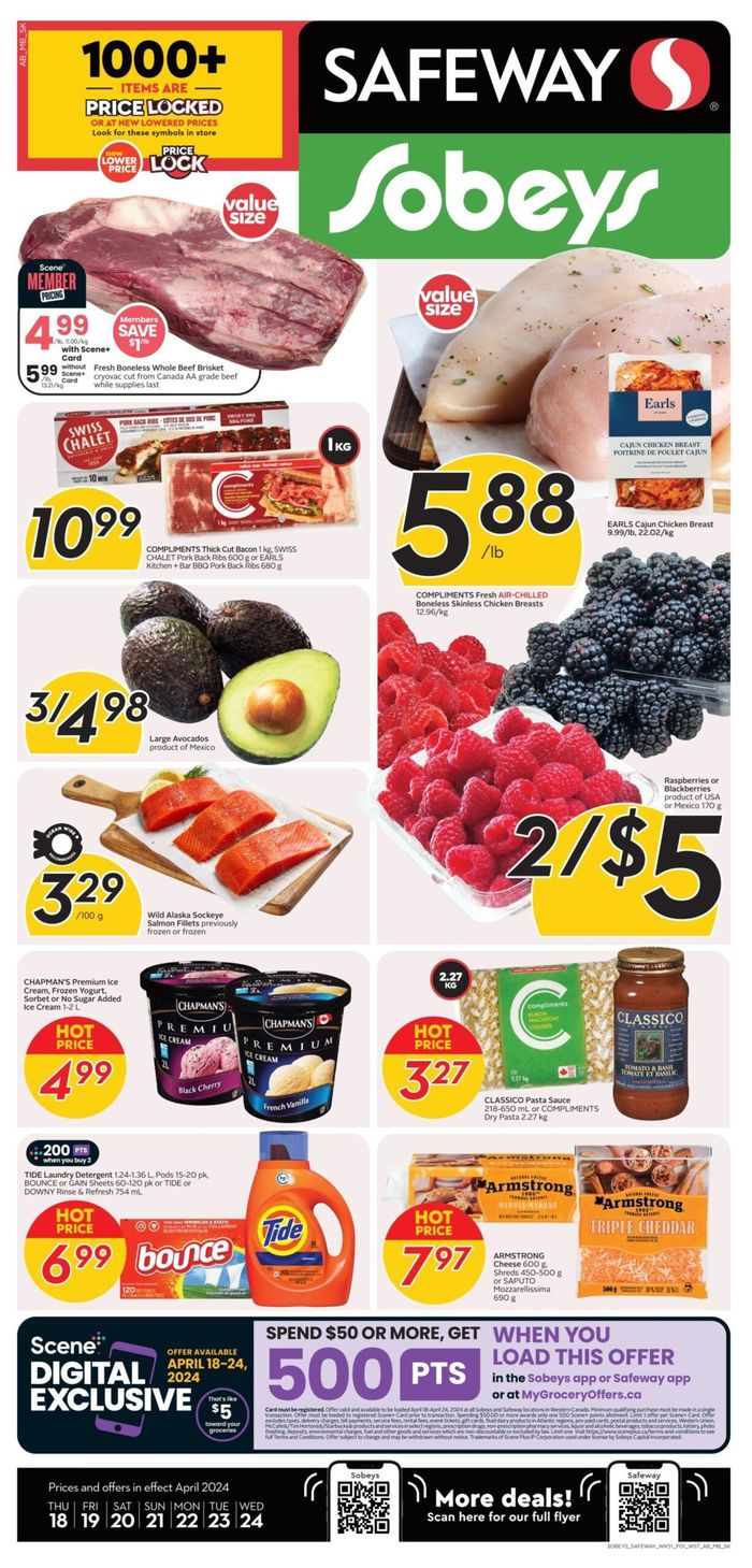 Sobeys catalogue in Toronto | New Lowered Prices | 2024-04-18 - 2024-04-24