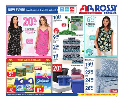 Clothing, Shoes & Accessories offers in Saint-Jean-sur-Richelieu | Weekly Ad in Rossy | 2024-04-18 - 2024-04-24