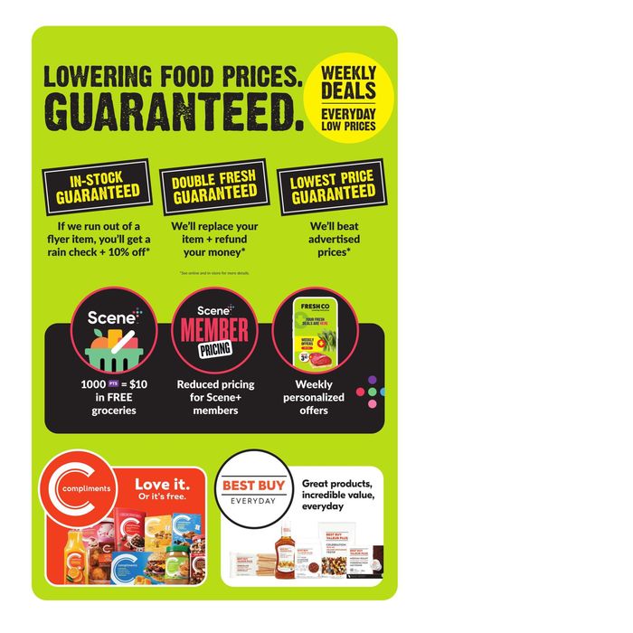 FreshCo catalogue in Walnut Grove | Lowering Food Prices. | 2024-04-18 - 2024-04-24