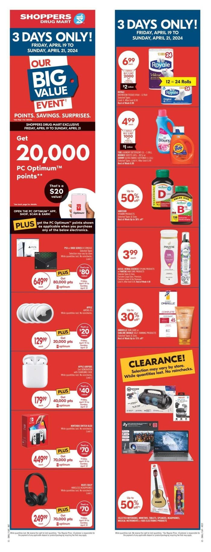 Shoppers Drug Mart catalogue in Vancouver | Shoppers Drug Mart Weekly ad | 2024-04-20 - 2024-04-25