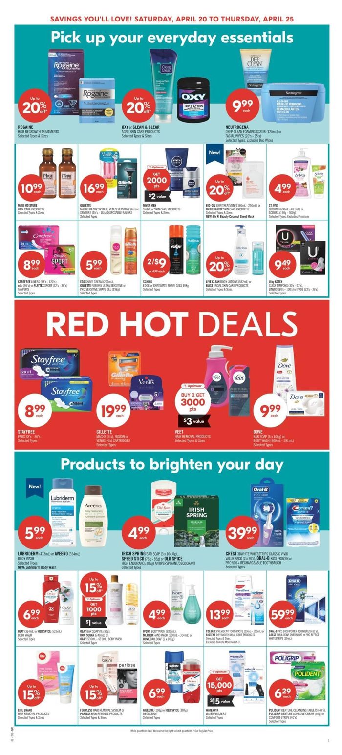 Shoppers Drug Mart catalogue in Medicine Hat | Shoppers Drug Mart Weekly ad | 2024-04-20 - 2024-04-25