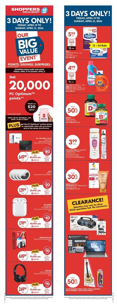 Grocery offers in Gander | Shoppers Drug Mart Weekly ad in Shoppers Drug Mart | 2024-04-20 - 2024-04-25
