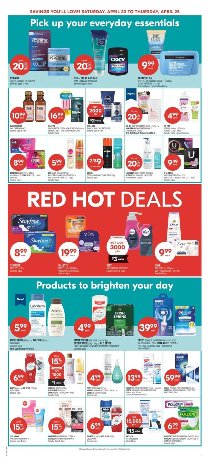 Shoppers Drug Mart catalogue in Ottawa | Shoppers Drug Mart Weekly ad | 2024-04-20 - 2024-04-25