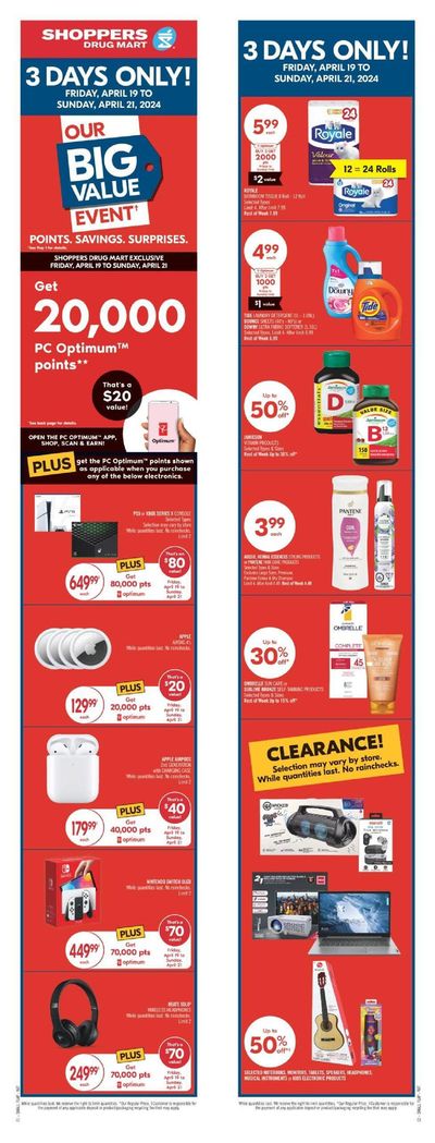 Grocery offers in Toronto | Shoppers Drug Mart Weekly ad in Shoppers Drug Mart | 2024-04-20 - 2024-04-25