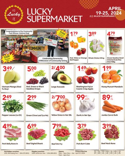 Lucky Supermarket catalogue in Vancouver | Lucky Supermarket April Flyer | 2024-04-19 - 2024-05-03