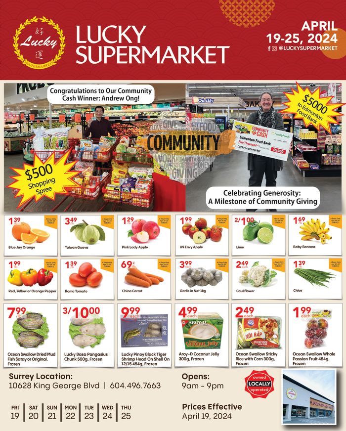 Lucky Supermarket catalogue in Vancouver | Lucky Supermarket April Deals | 2024-04-19 - 2024-05-03