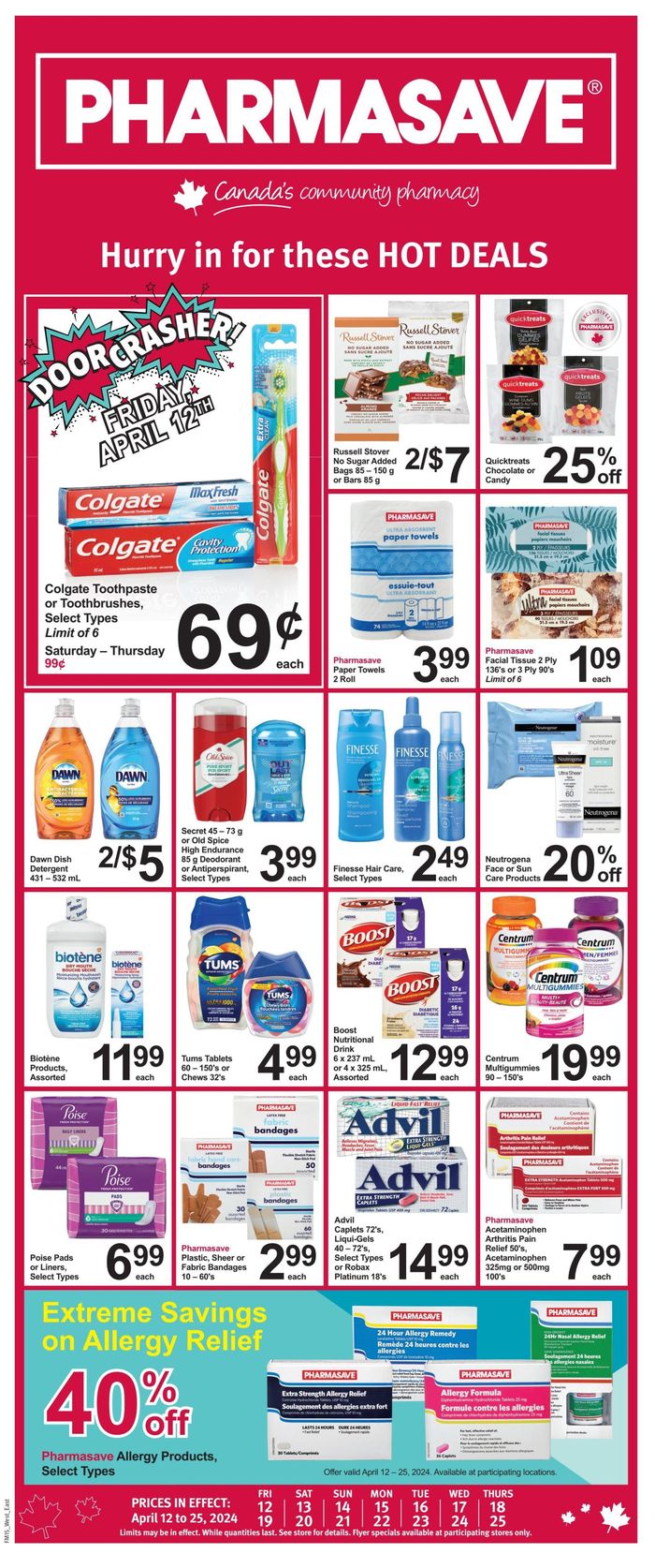 Pharmasave catalogue in Saskatoon | Door Crasher Deals | 2024-04-12 - 2024-04-25