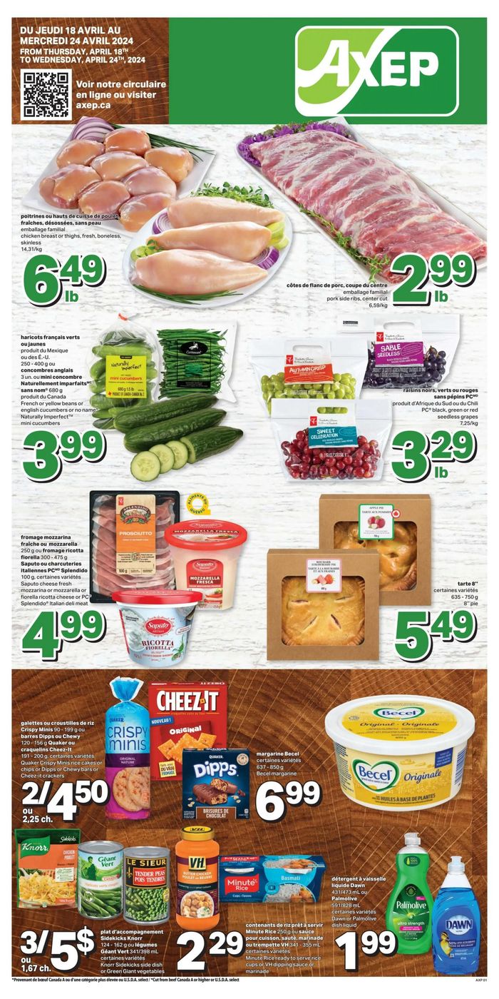 Axep catalogue in Sherbrooke QC | Axep Weekly ad | 2024-04-18 - 2024-04-24