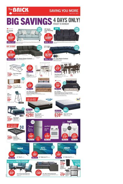 The Brick catalogue in Kamloops | Big Savings 4 Days Sale | 2024-04-16 - 2024-05-01