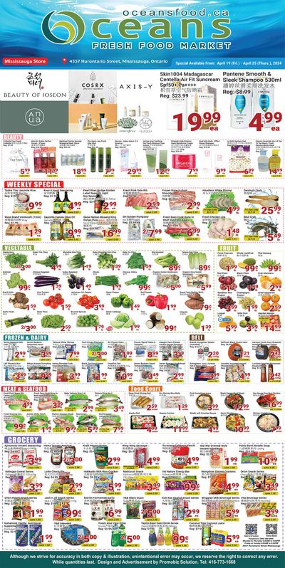 Oceans Fresh Food Market catalogue in Mississauga | Oceans Fresh Food Market Mississauga Store | 2024-04-19 - 2024-05-03